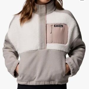 Columbia Alpha Cropped Fleece Pullover Large